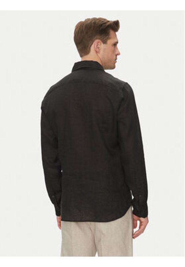 JOOP! Koszula 17 JSH-146Pai-W 30046075 Czarny Slim Fit. Kolor: czarny. Materiał: len
