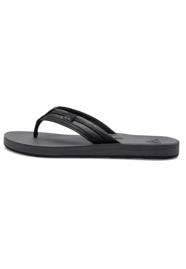 Japonki plażowe męskie Quiksilver Carver Squish. Okazja: na plażę. Kolor: czarny