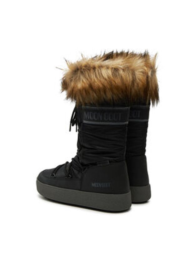 Moon Boot Śniegowce Ltrack Monaco Wp 80D2450190 Czarny. Kolor: czarny. Materiał: skóra