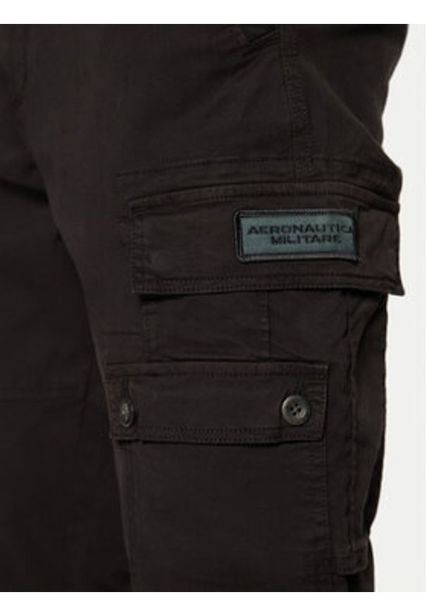 Aeronautica Militare Spodnie materiałowe 242PA1632CT3399 Czarny Tapered Fit. Kolor: czarny. Materiał: bawełna