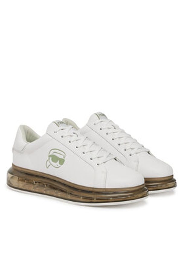 Karl Lagerfeld - KARL LAGERFELD Sneakersy KL52630N Biały. Kolor: biały. Materiał: skóra