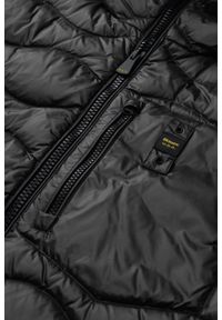 Blauer USA - BLAUER Czarna męska kurtka Wave Short Jackets, Rozmiar XXL. Kolor: czarny. Materiał: poliamid #6