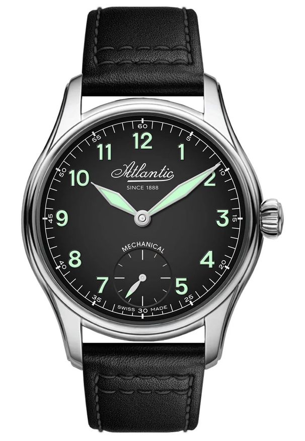 Atlantic - Zegarek Męski ATLANTIC Mechanical Manufacture Worldmaster 52952.41.63. Rodzaj zegarka: analogowe. Materiał: skóra. Styl: klasyczny