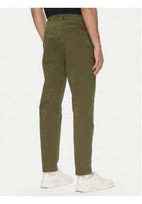 Hugo - HUGO Chinosy 50530886 Zielony Slim Fit. Kolor: zielony. Materiał: bawełna #5