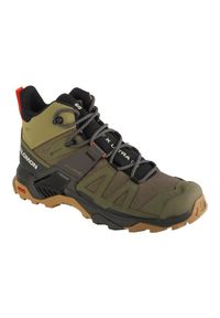 salomon - Buty Salomon X Ultra 4 Mid Gtx M 417398 zielone. Zapięcie: sznurówki. Kolor: zielony. Materiał: tkanina, syntetyk. Szerokość cholewki: normalna #2