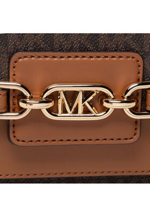 MICHAEL Michael Kors Torebka Heather 30S2G7HL3B Brązowy. Kolor: brązowy. Materiał: skórzane