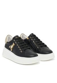Patrizia Pepe Sneakersy PPJ303 31 Czarny. Kolor: czarny. Materiał: skóra