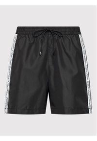 Calvin Klein Swimwear Szorty kąpielowe Medium Drawstringnos KM0KM00741 Czarny Regular Fit. Kolor: czarny. Materiał: syntetyk #4