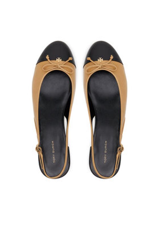 Tory Burch Sandały 166592 Brązowy. Kolor: brązowy. Materiał: skóra