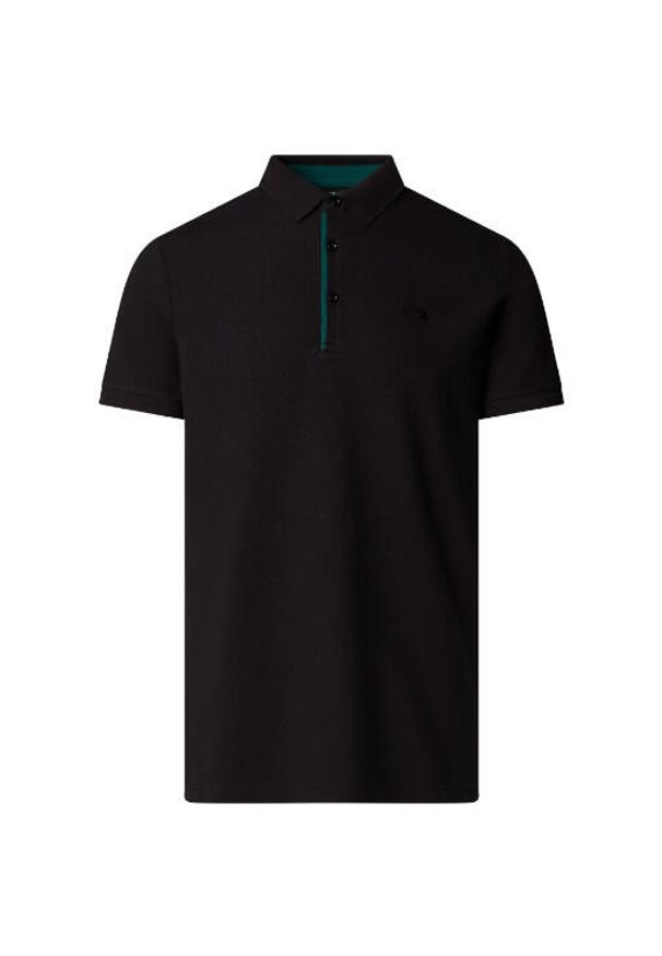 Koszulka turystyczna męska The North Face M Premium Slim Polo. Typ kołnierza: polo. Kolor: czarny
