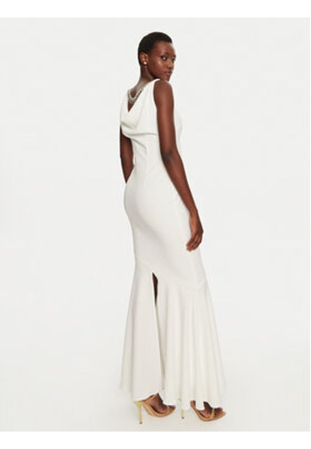 Rinascimento Sukienka wieczorowa CFC0119999003 Biały Slim Fit. Kolor: biały. Materiał: syntetyk. Styl: wizytowy