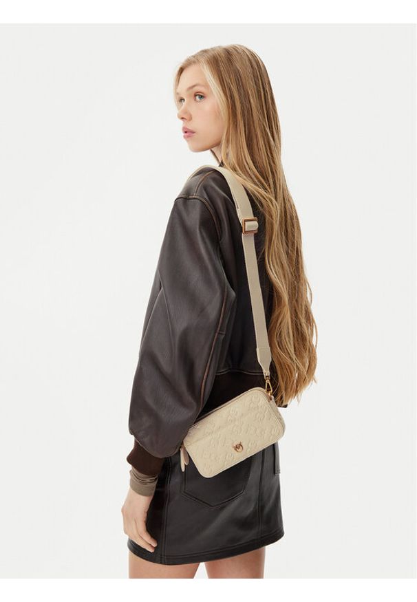 Pinko - PINKO Torebka Camera Bag Mini PE 25 PLTT 104292 A1YB Beżowy. Kolor: beżowy. Materiał: skórzane