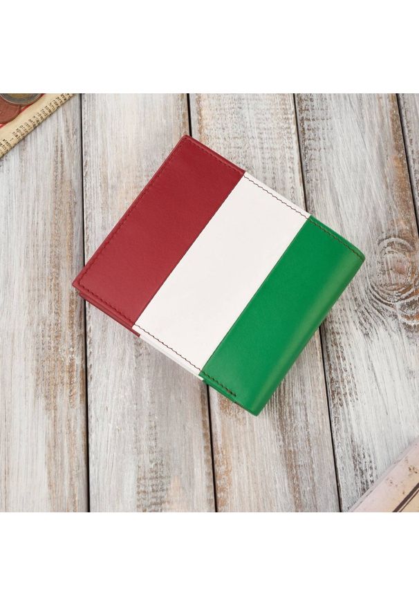 Portfel skórzany PAOLO PERUZZI AV-08-MC flaga włoch