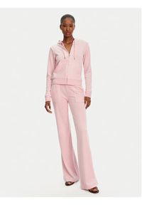Juicy Couture Bluza Robertson JCAP176 Różowy Slim Fit. Kolor: różowy. Materiał: syntetyk #3
