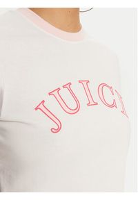 Juicy Couture T-Shirt College Gf JCSCT224414 Biały Regular Fit. Kolor: biały. Materiał: bawełna #5