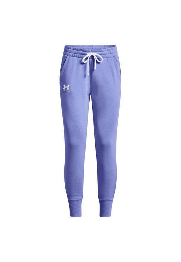 Under Armour - Spodnie Do Joggingu Damskie Polar Rival. Kolor: fioletowy. Materiał: polar. Sport: bieganie
