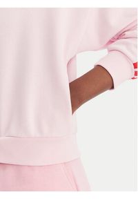 Adidas - adidas Bluza Essentials 3-Stripes KD4789 Różowy Regular Fit. Kolor: różowy. Materiał: syntetyk, bawełna #6