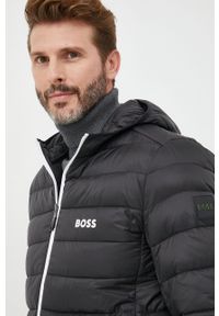 Boss Green - BOSS kurtka BOSS GREEN męska kolor czarny przejściowa. Okazja: na co dzień. Kolor: czarny. Materiał: syntetyk, poliester. Styl: casual #5