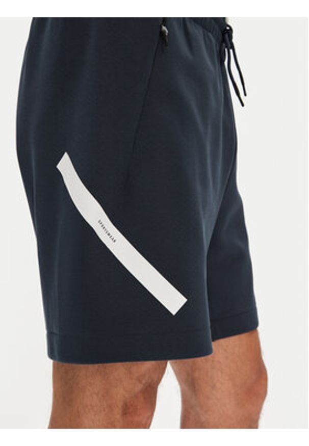 Adidas - adidas Szorty sportowe Z.N.E. JW4742 Granatowy Regular Fit. Kolor: niebieski. Materiał: bawełna. Styl: sportowy