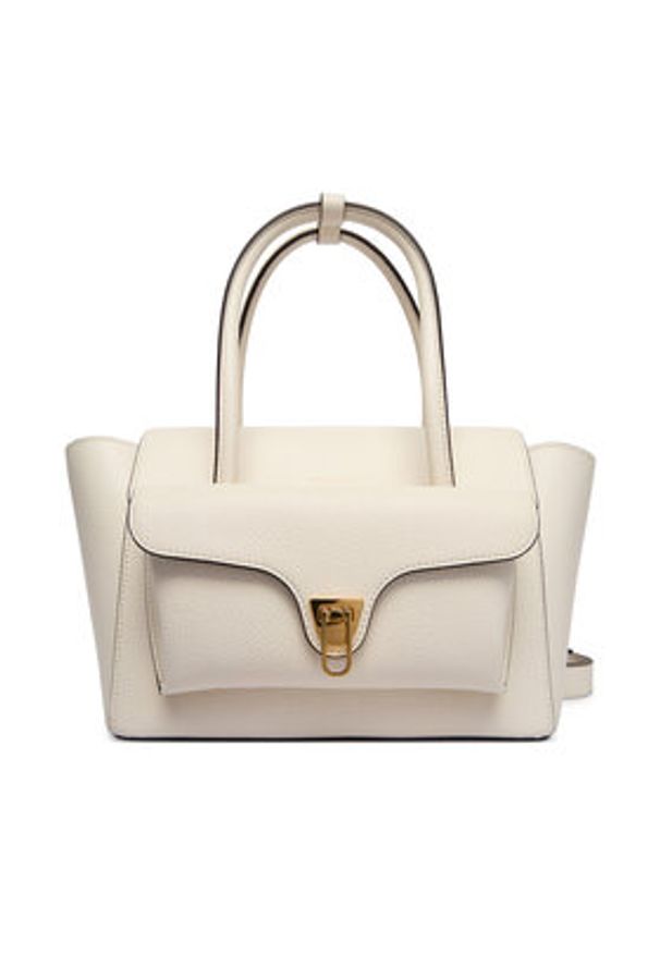 Coccinelle Torebka T8A Coccinelledouble Beat E1 T8A 18 02 01 Écru. Kolor: kremowy. Materiał: skórzane