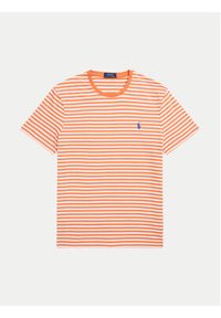 Polo Ralph Lauren T-Shirt 710956828002 Pomarańczowy Custom Slim Fit. Typ kołnierza: polo. Kolor: pomarańczowy. Materiał: bawełna #4