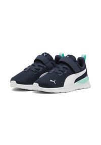 Puma - Dziecięce buty sportowe Anzarun Lite PUMA Club Navy White Mint Blue Green. Kolor: biały, zielony, niebieski, wielokolorowy #1