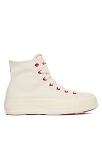 Converse Trampki Chuck Taylor All Star Lift Platform Hearts A19058C Biały. Kolor: biały. Materiał: materiał. Obcas: na platformie #1