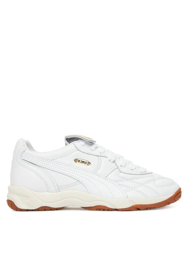 Puma Sneakersy King Indoor 401683 02 W Biały. Kolor: biały. Materiał: skóra
