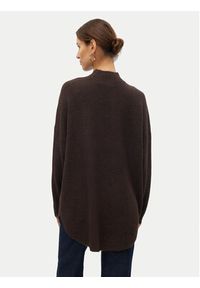 Vero Moda Sweter Plaza 10290784 Brązowy Loose Fit. Kolor: brązowy. Materiał: syntetyk