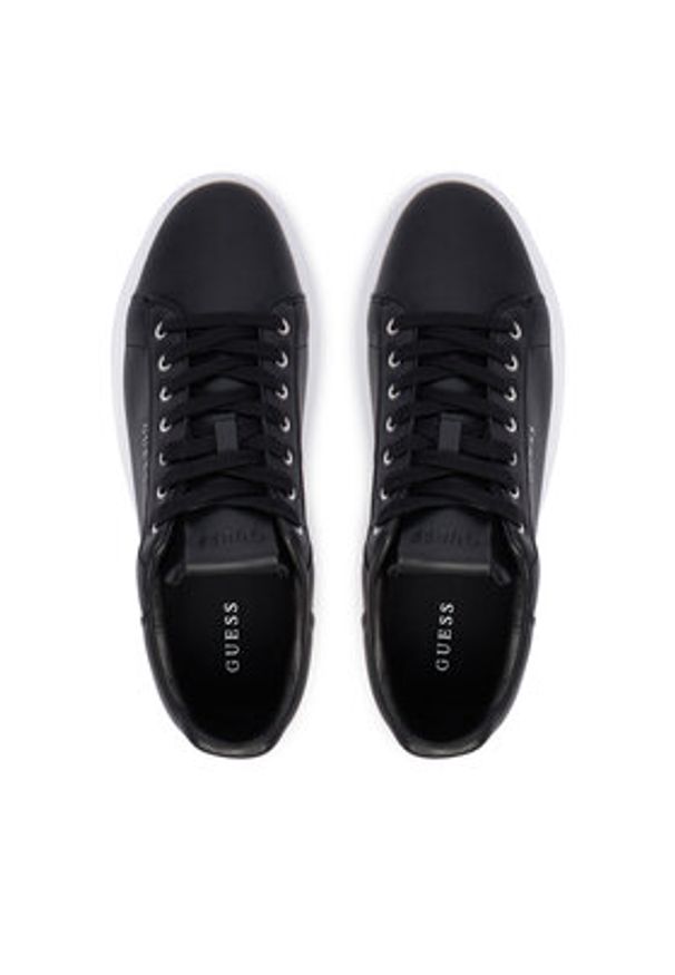 Guess Sneakersy FMJAVI LEA12 Czarny. Kolor: czarny. Materiał: skóra