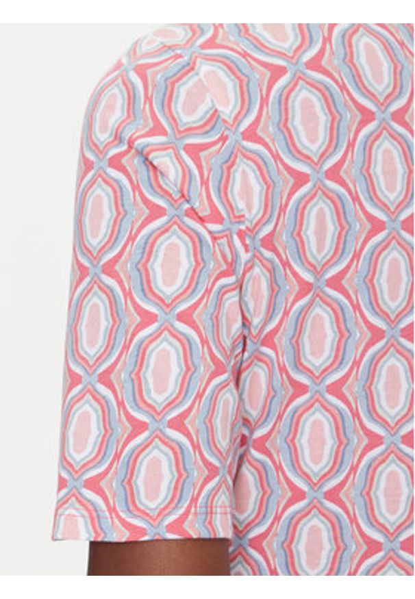 Olsen Sukienka codzienna 13002030 Różowy Regular Fit. Okazja: na co dzień. Kolor: różowy. Materiał: bawełna. Typ sukienki: proste. Styl: casual