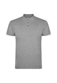 ROLY - Męska Koszulka Polo Star Heather. Typ kołnierza: polo. Kolor: szary #1
