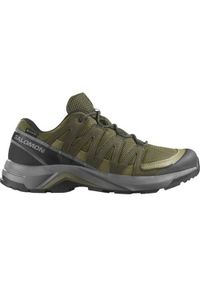 salomon - Buty trekkingowe męskie Salomon X-adventure Reckon Gtx. Kolor: zielony. Materiał: materiał, syntetyk. Szerokość cholewki: normalna