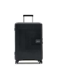 AMERICAN TOURISTER - American Tourister Średnia Twarda Walizka Amt Aerostep 146820 1041 1I9NU Czarny. Kolor: czarny