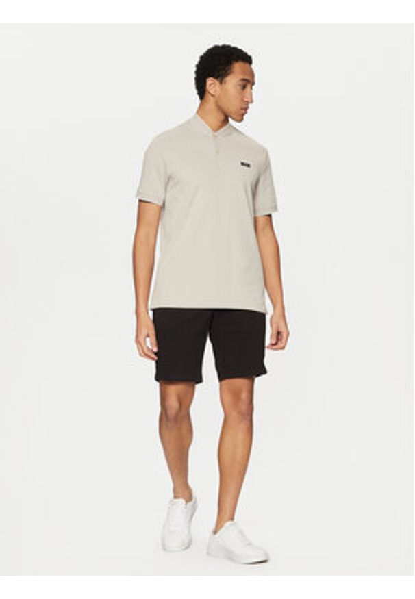 Calvin Klein Szorty materiałowe Modern Twill K10K114063 Czarny Slim Fit. Kolor: czarny. Materiał: bawełna