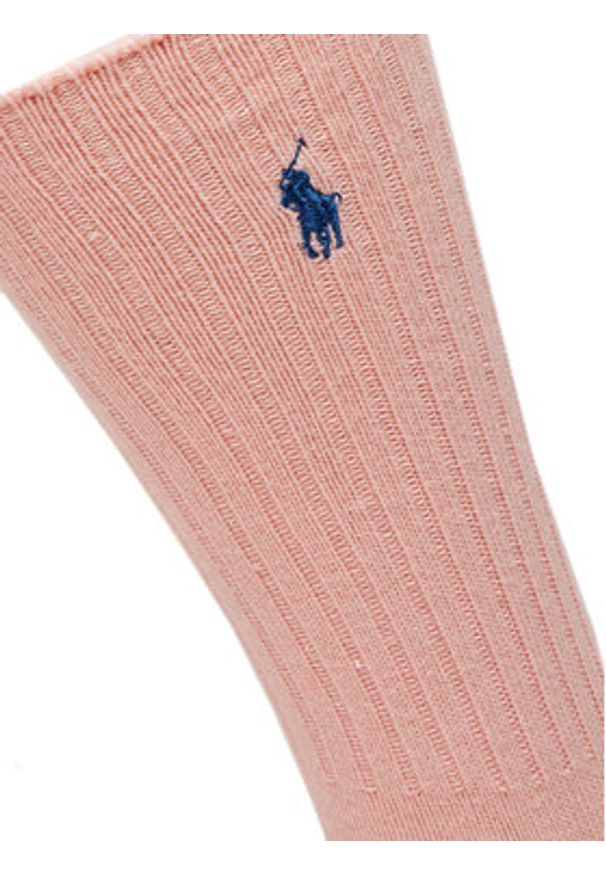 Polo Ralph Lauren Skarpety wysokie damskie 449915908045 Różowy. Kolor: różowy. Materiał: materiał, bawełna