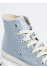 Big-Star - Trampki damskie wysokie błękitne NN274279 400. Okazja: na spacer. Wysokość cholewki: przed kolano. Kolor: niebieski. Szerokość cholewki: normalna. Sezon: lato #6