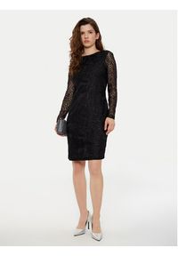 Tatuum Sukienka koktajlowa Noemi T2424.196B Czarny Slim Fit. Kolor: czarny. Materiał: syntetyk. Styl: wizytowy
