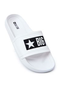Big-Star - Męskie Klapki Big Star DD174700 Białe. Okazja: na co dzień. Kolor: biały. Styl: casual