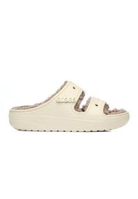 Klapki damskie Crocs Classic Cozzzy Sandal. Zapięcie: bez zapięcia. Kolor: wielokolorowy. Materiał: guma, materiał, syntetyk. Szerokość cholewki: normalna. Sport: turystyka piesza