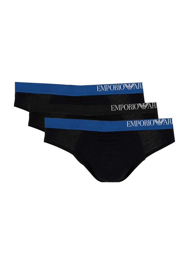 Emporio Armani Slipy "3 Pack" | 111734 2F728 | Mężczyzna | Czarny. Kolor: czarny. Materiał: elastan, bawełna