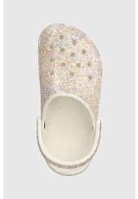 Crocs klapki Classic Glitter Clog damskie 205942. Nosek buta: okrągły. Materiał: materiał #3