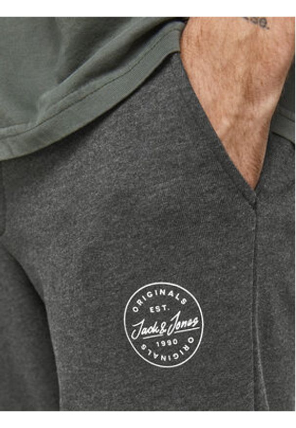 Jack & Jones - Jack&Jones Spodnie dresowe Gordon 12165322 Szary Regular Fit. Kolor: szary. Materiał: syntetyk