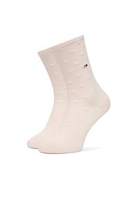 TOMMY HILFIGER - Tommy Hilfiger Skarpety długie 701236464 Różowy. Kolor: różowy. Materiał: materiał, bawełna #3