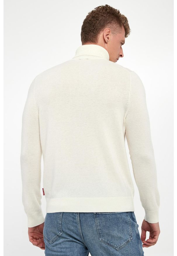 JOOP! Jeans - Golf męski wełniany Larsor JOOP! JEANS. Typ kołnierza: golf. Materiał: wełna