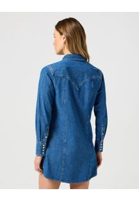 Wrangler - WRANGLER DAMSKA SUKIENKA JENSOWA REG DENIM DRESS 112356498. Materiał: denim #6