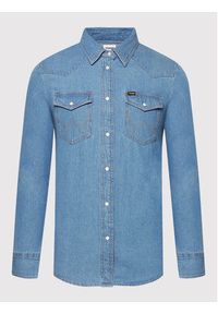Wrangler Koszula jeansowa W5S9LWX8E 112141454 Niebieski Regular Fit. Kolor: niebieski. Materiał: bawełna #3