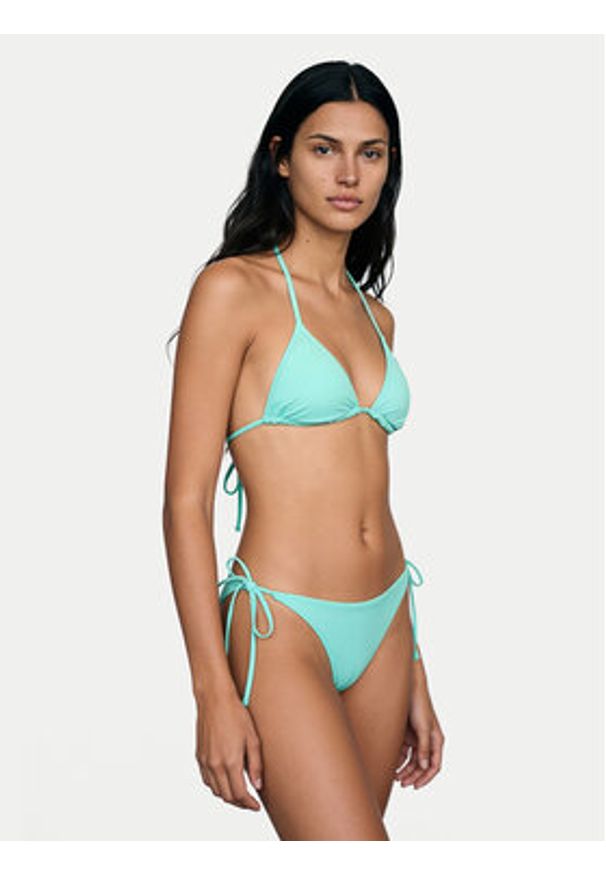 Guess Góra od bikini E6GJ44 KF442 Zielony. Kolor: zielony. Materiał: syntetyk