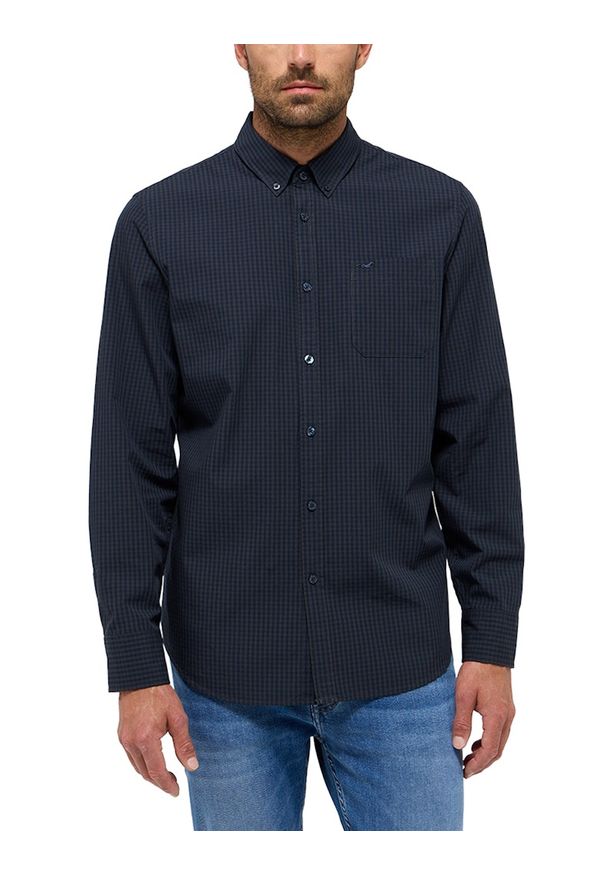 Męska Koszula Mustang Style Chester Navy Tonal Gingham 1015905 12667