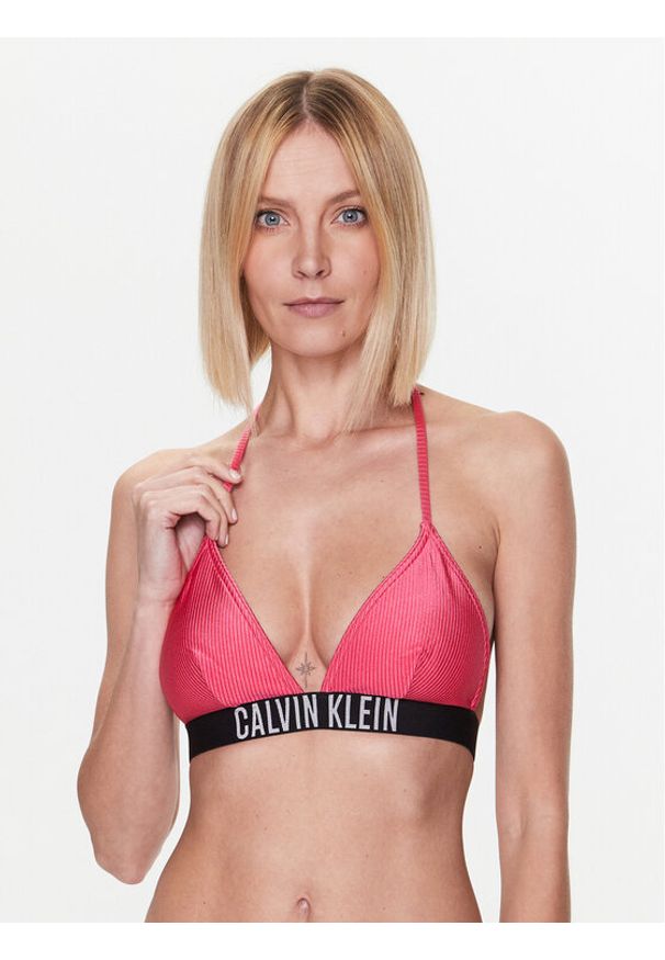 Calvin Klein Swimwear Góra od bikini KW0KW01967 Różowy. Kolor: różowy. Materiał: syntetyk